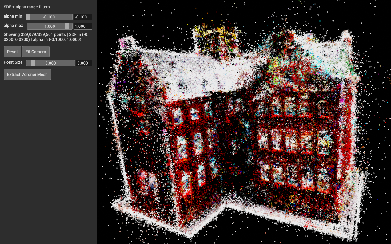 RadFoam GUI point cloud